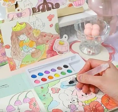 Cartoon Art Coloring Painting Set for Kid’s kids bags