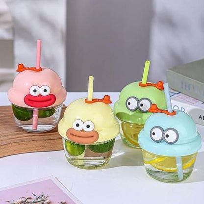 Cartoon Glass Cup 210 ml glasses
