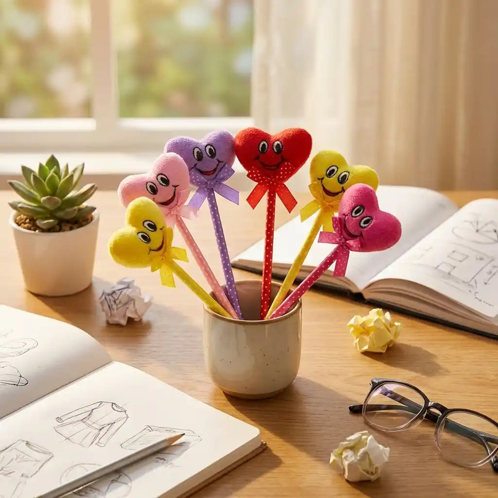 Best cartoon heart facy pen (12 pcs) - ballpoint pens | 2026 | fast shipping