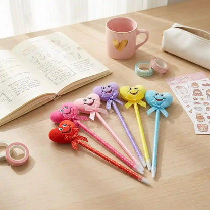 Best cartoon heart facy pen (12 pcs) - ballpoint pens | 2026 | fast shipping