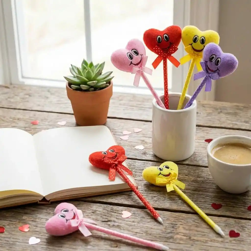 Best cartoon heart facy pen (12 pcs) - ballpoint pens | 2026 | fast shipping
