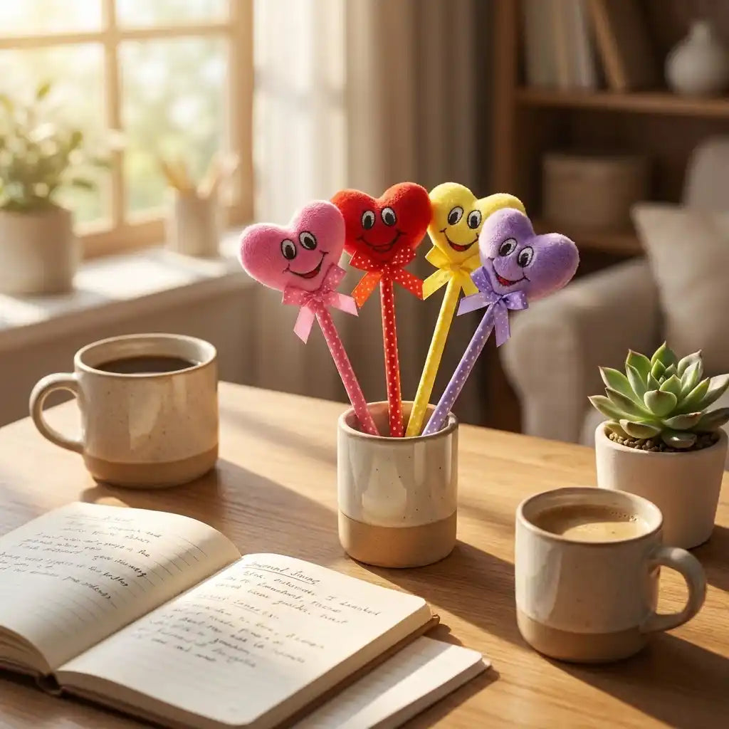 Best cartoon heart facy pen (12 pcs) - ballpoint pens | 2026 | fast shipping