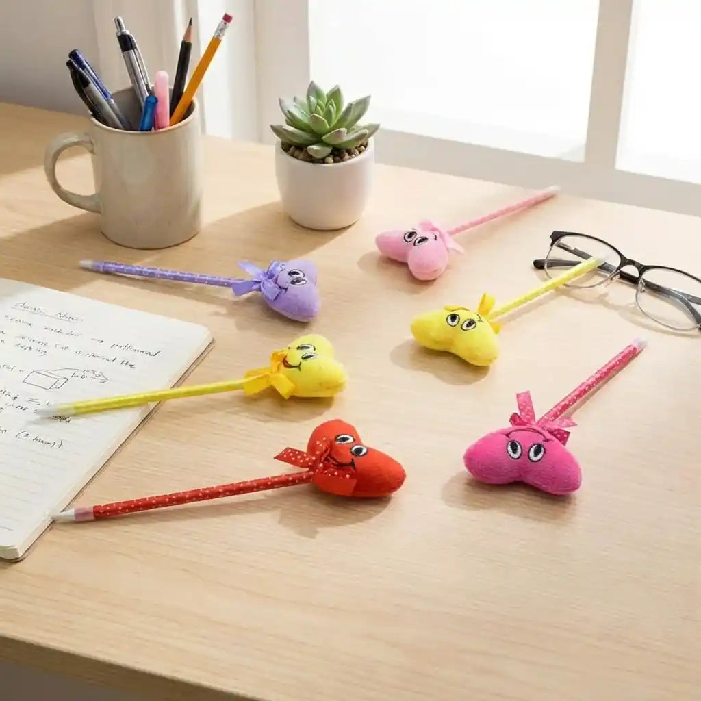 Best cartoon heart facy pen (12 pcs) - ballpoint pens | 2026 | fast shipping