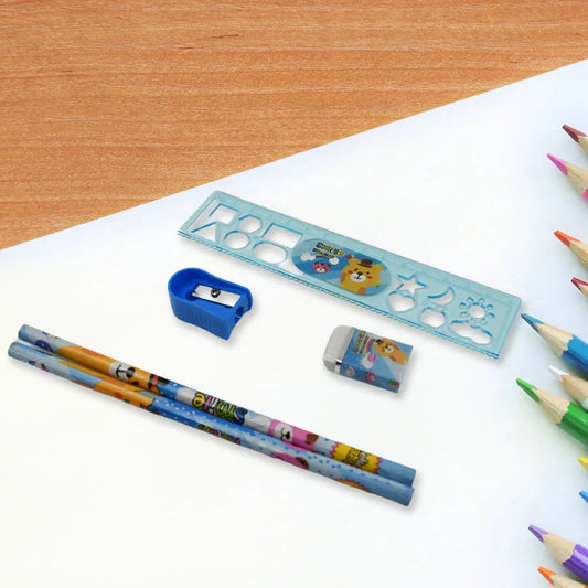 Cartoon Kids Stationery Set - Office