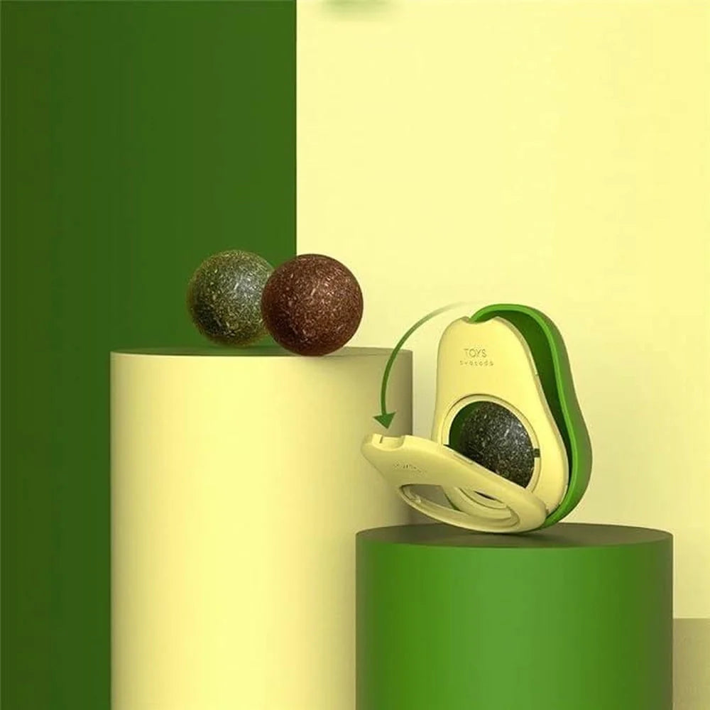 Catnip Avocado Ball Toy