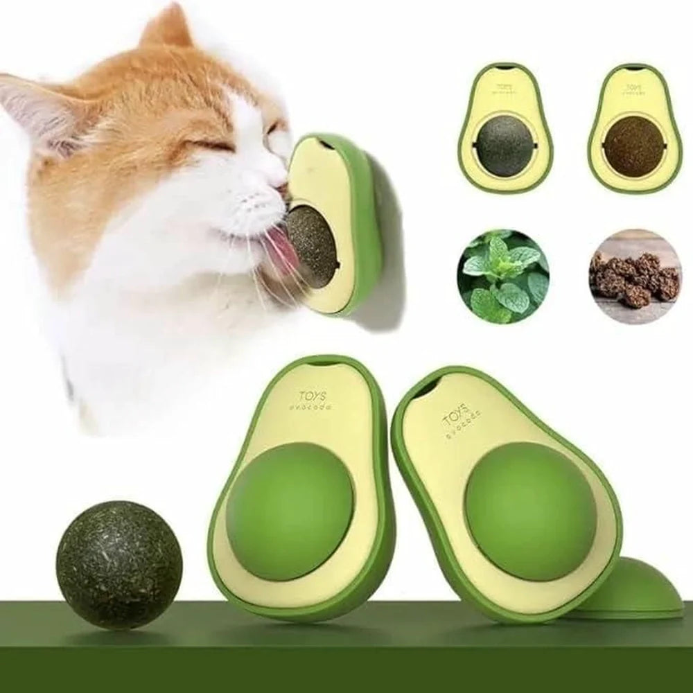 Catnip Avocado Ball Toy