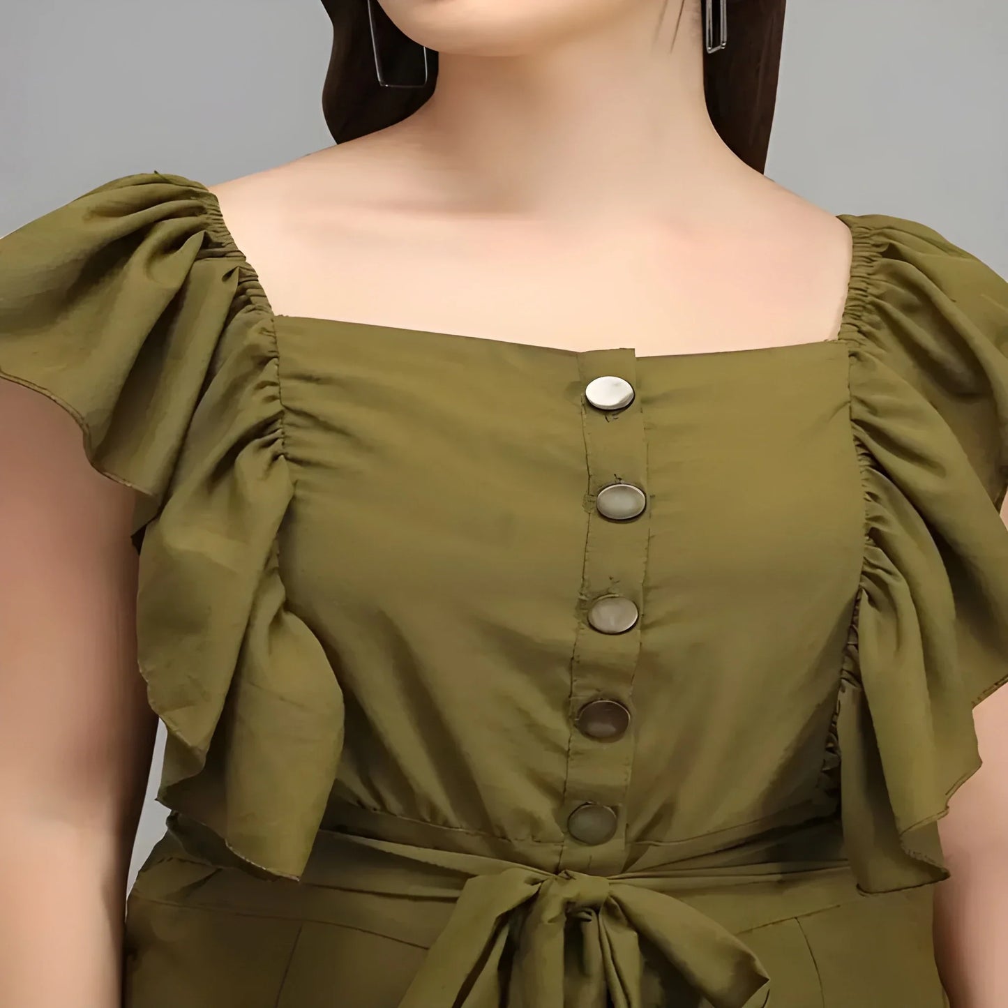 Chic Cape Sleeve Jumpsuit