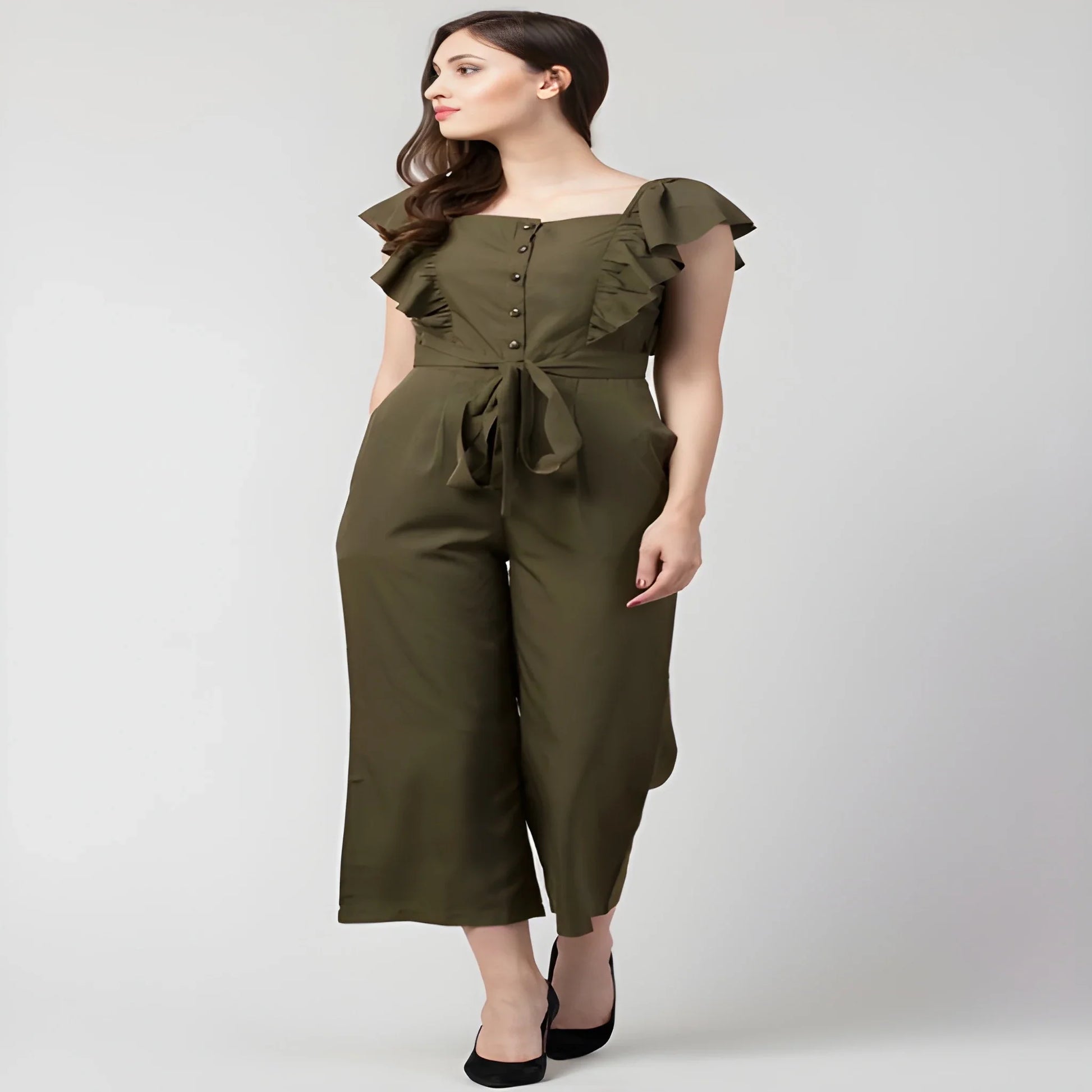 Chic Cape Sleeve Jumpsuit