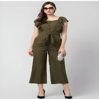 Chic Cape Sleeve Jumpsuit