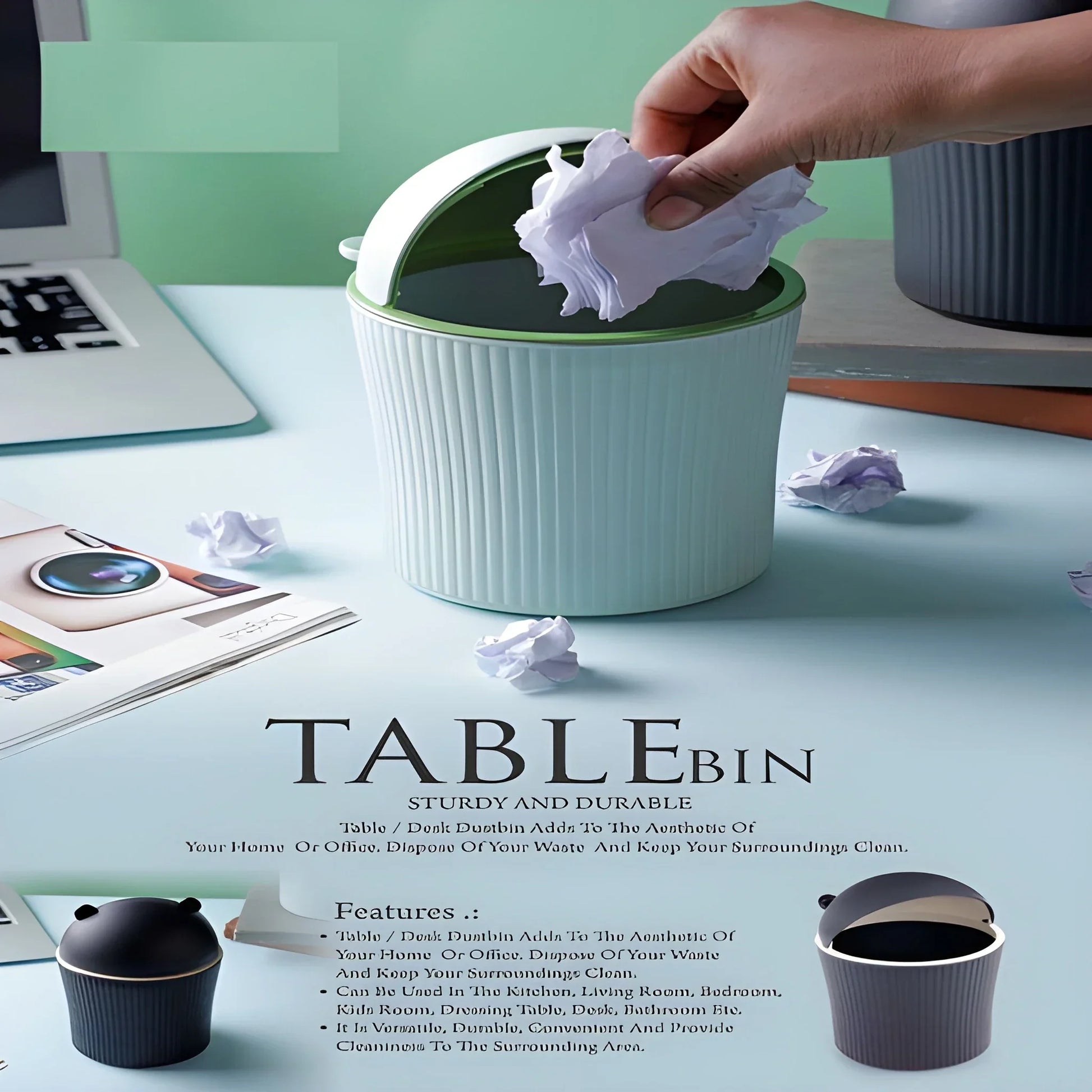 Best chic swing-lid bin - desktop organizers | 2025 | fast shipping