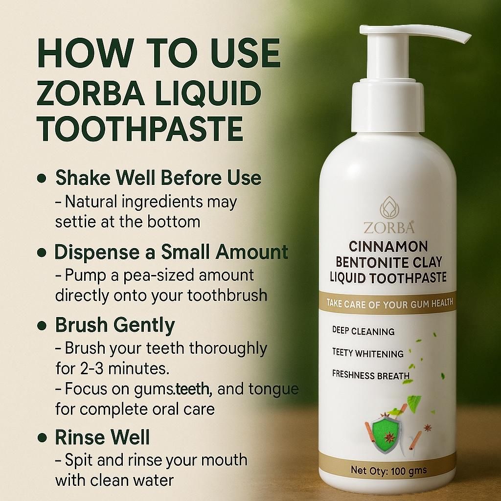 Cinnamon Bentonite Clay Liquid Toothpaste 100 ml Pack of 1