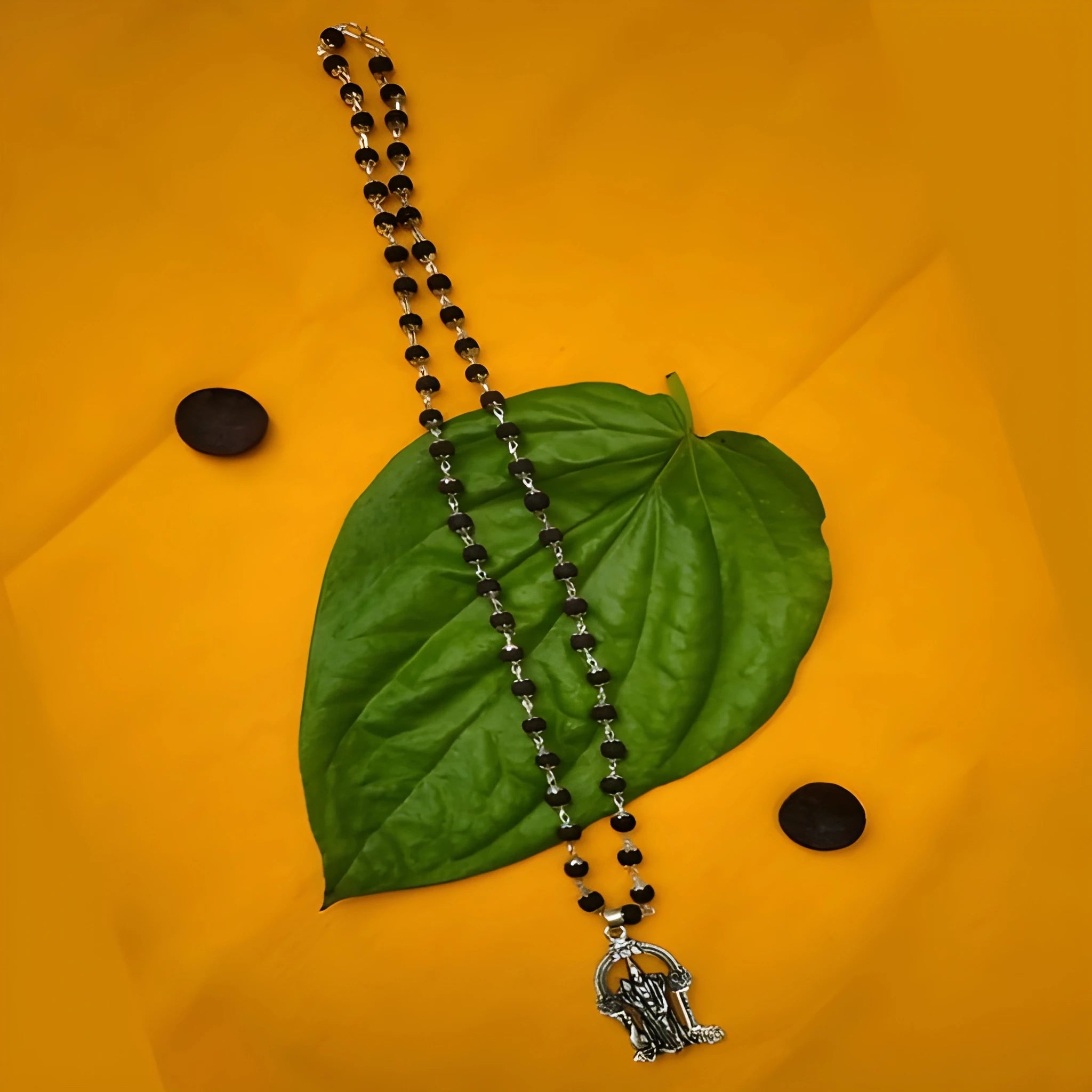 Karungali Mala with Murugan Pendant