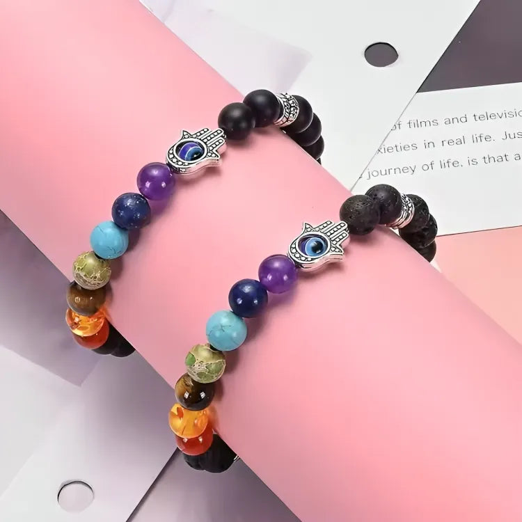 Classic 7 Chakra Beads Bracelet Pack of 1