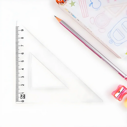 Clear Plastic Geometry Set - Office Products