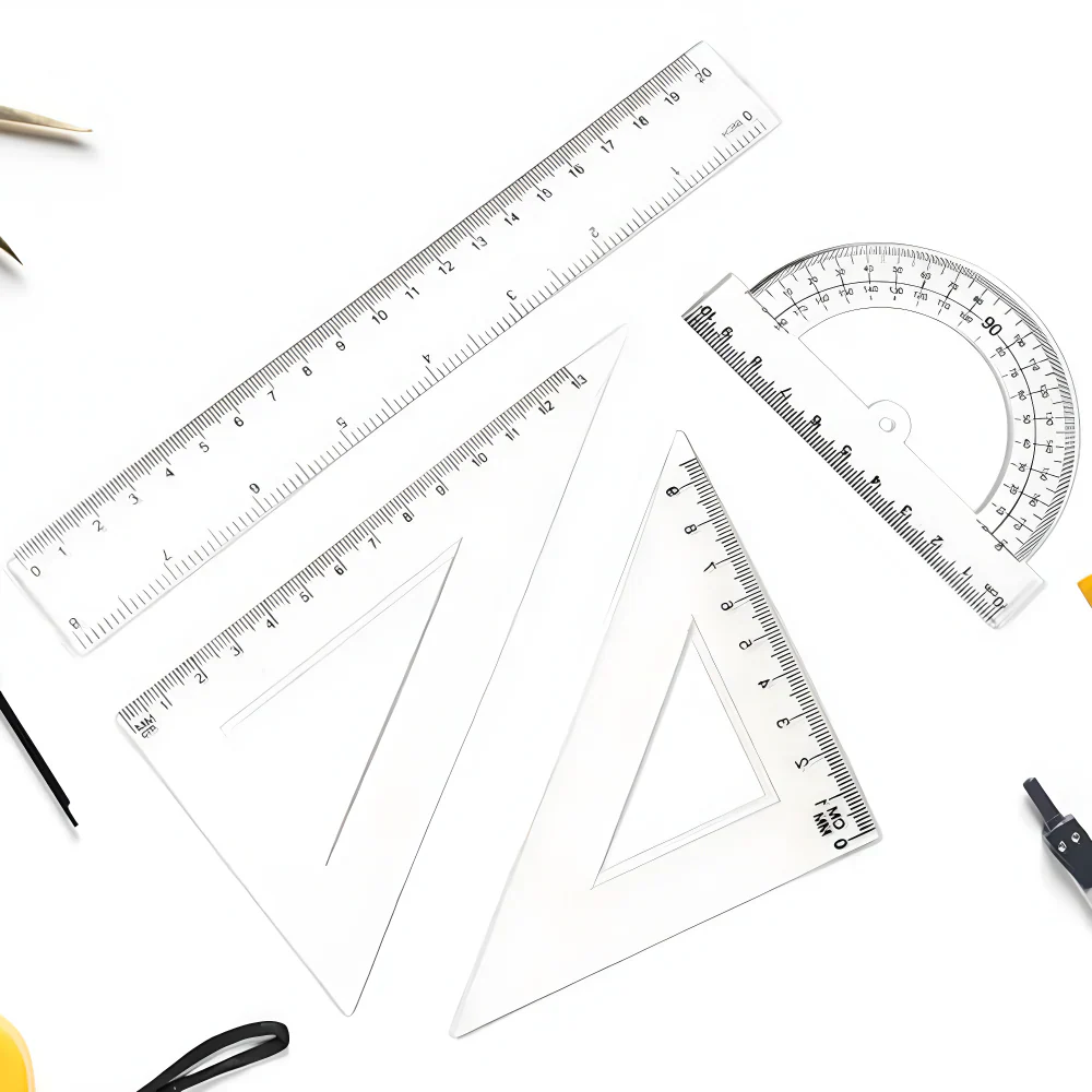 Clear Plastic Geometry Set - Office Products