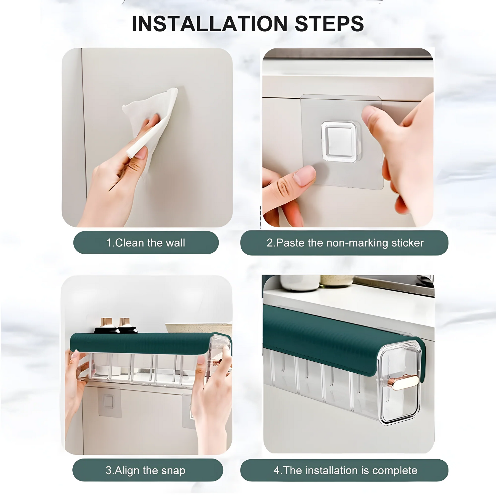 Clear Wall Storage Box Home Accessories