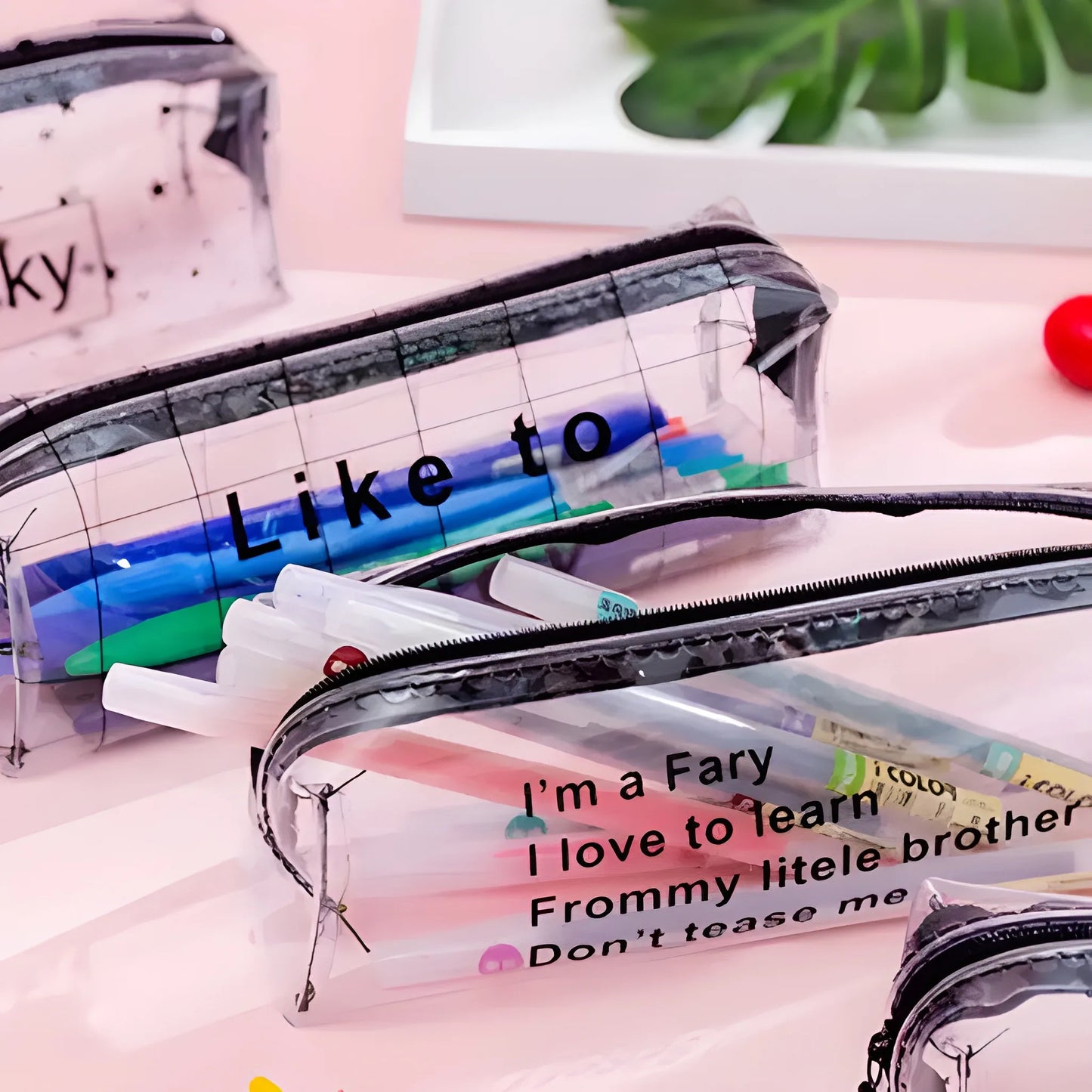 Best clear zipper pouch - pen & pencil cases | 2025 | fast shipping