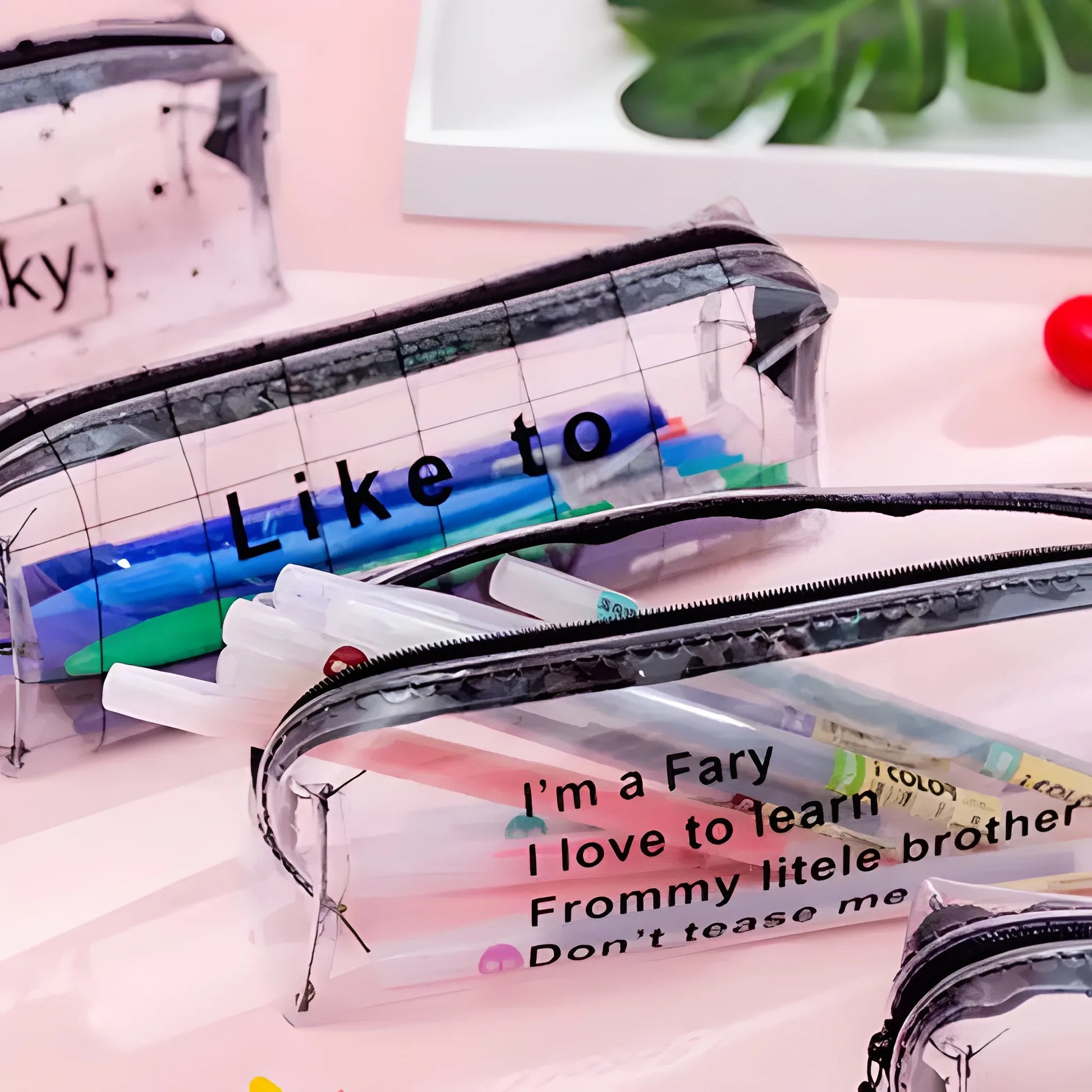 Best clear zipper pouch - pen & pencil cases | 2025 | fast shipping