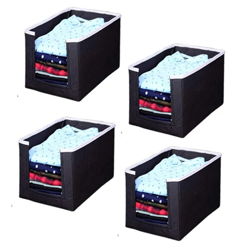 Closet Organizer Foldable Shirts and Clothing Organizer Stackers(Pack of 4) Home Improvement