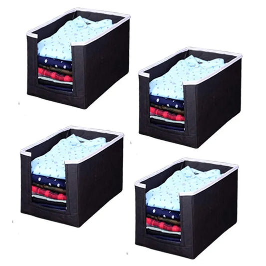 Closet Organizer Foldable Shirts and Clothing Organizer Stackers(Pack of 4) Home Improvement