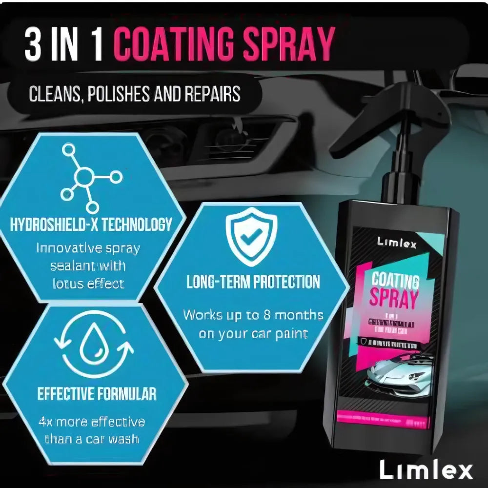 Coating Spray and Foam Car Cleaner (Combo)