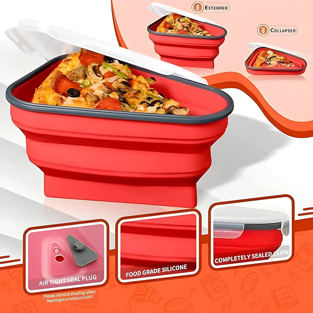 Collapsible Pizza Slice Container