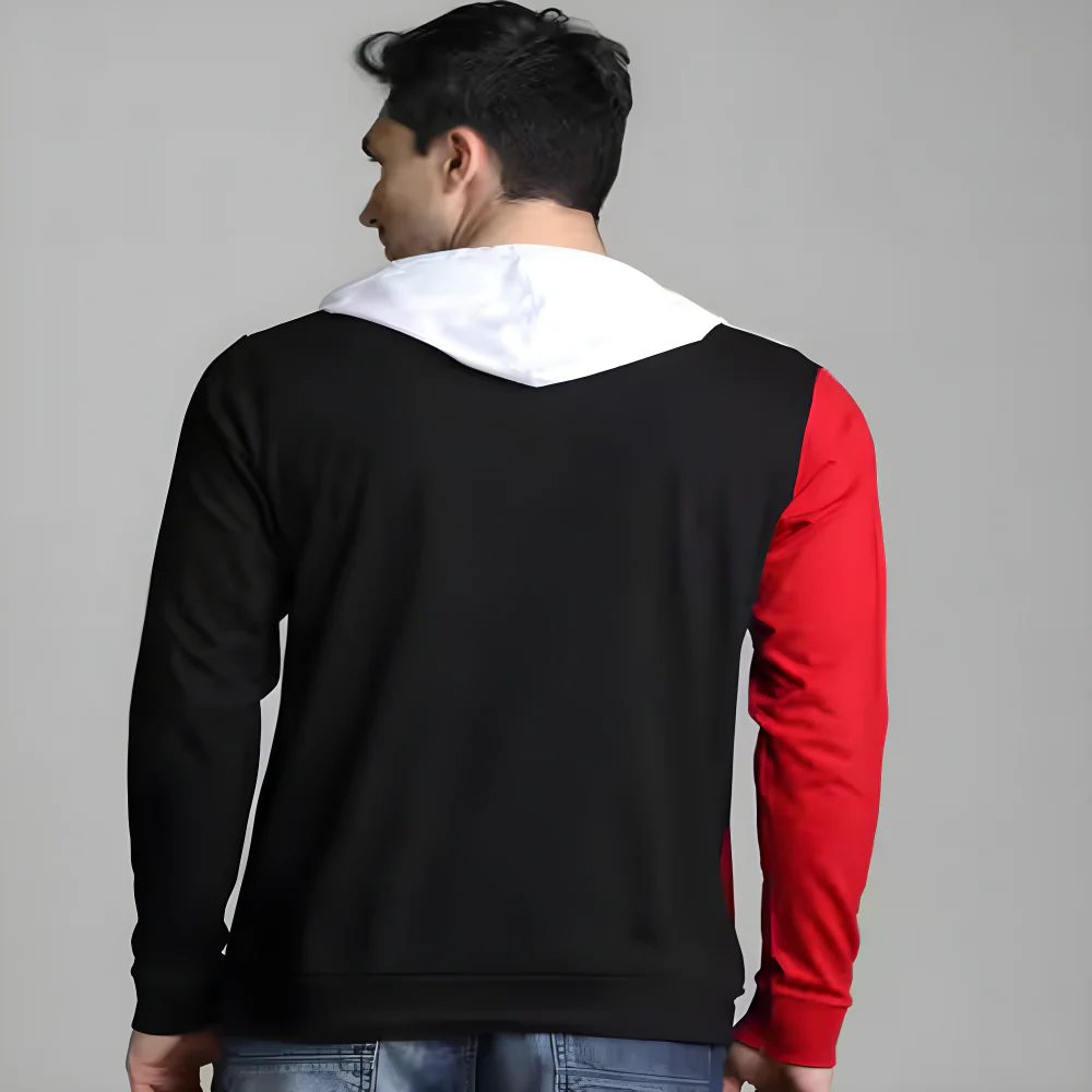 Color Block Hooded Tee clothing