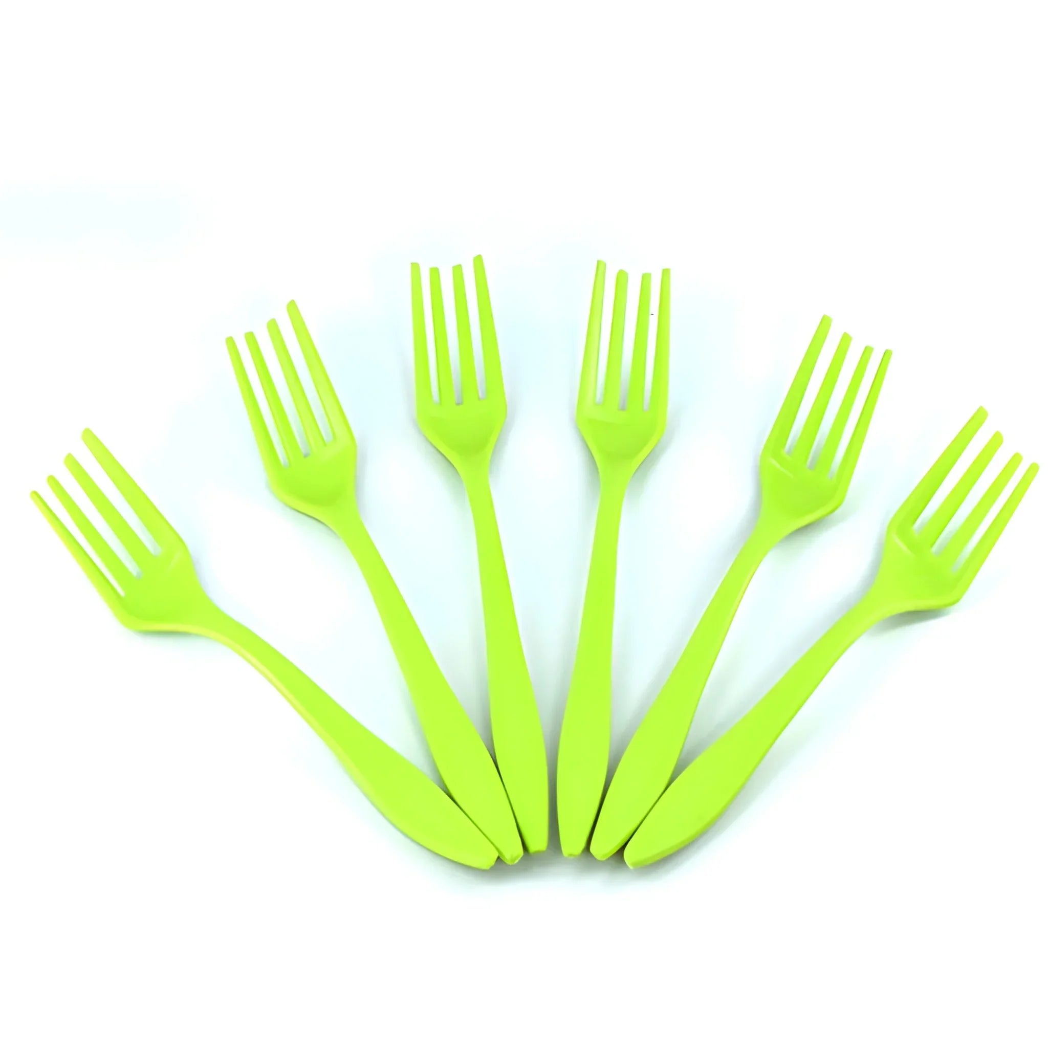 Small Plastic 6-Piece Serving Fork Set – BPA-Free, Unbreakable ...