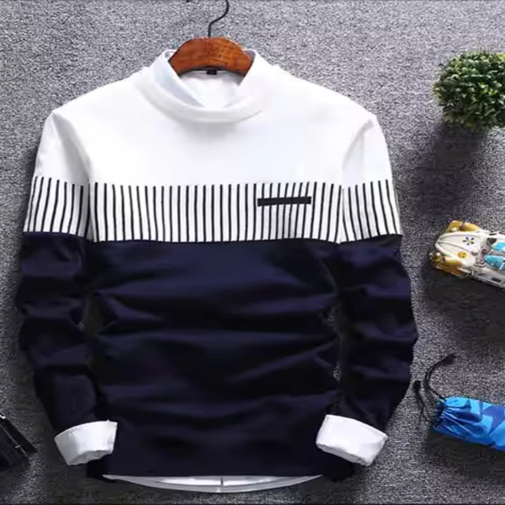 Cotton Color Block Men’s Tee clothing