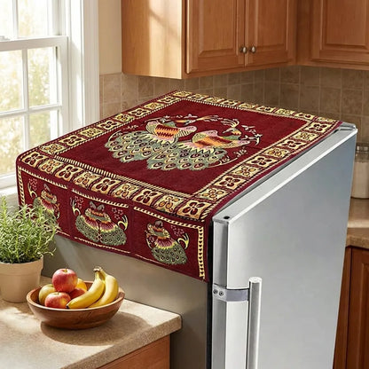Best cotton fridge top cover (100x60cm) - refrigerator accessories | 2026 | fast shipping
