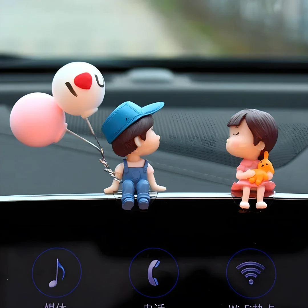 Couple Car Decoration Cute Cartoon Couples
