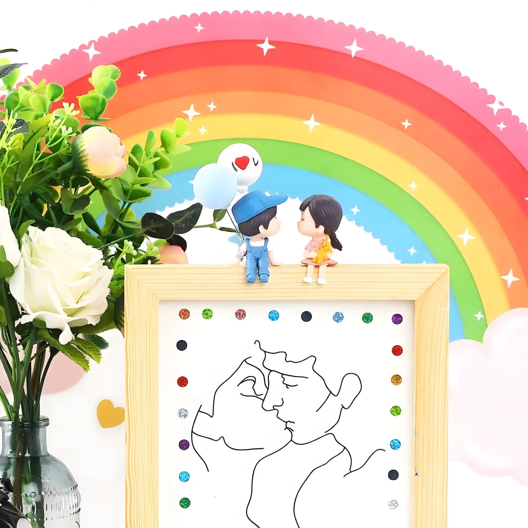 Couple Car Decoration Cute Cartoon Couples