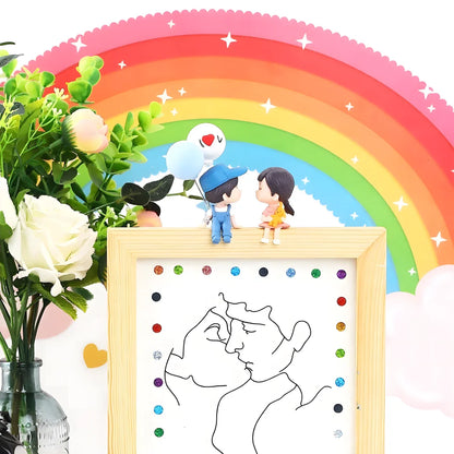 Couple Car Decoration Cute Cartoon Couples