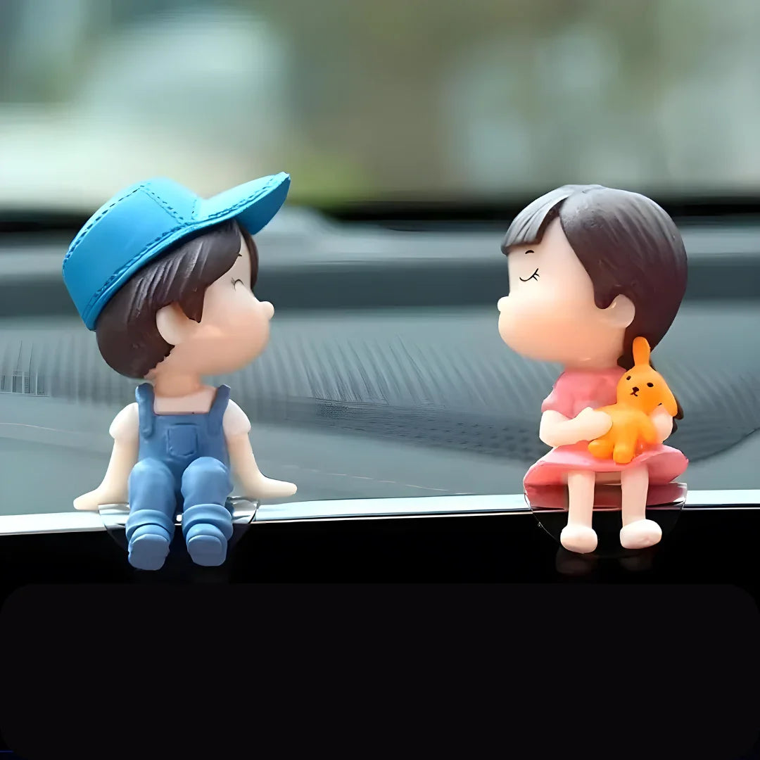 Couple Car Decoration Cute Cartoon Couples