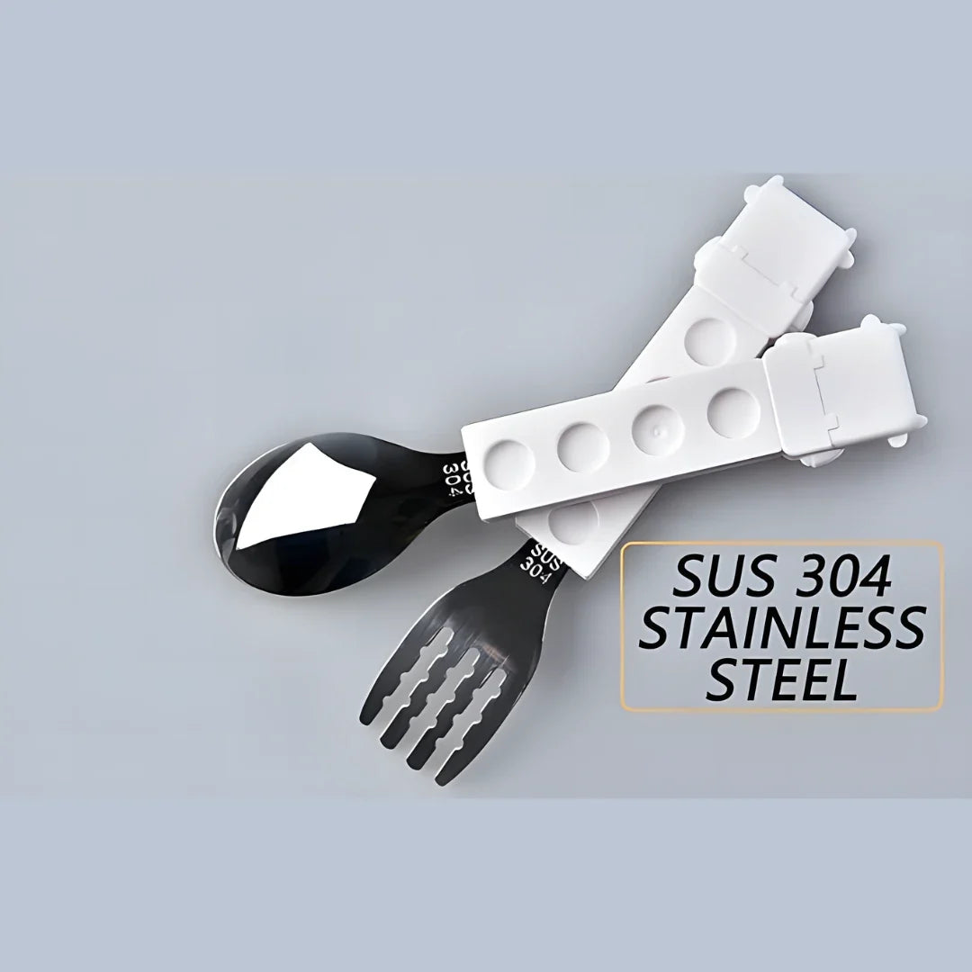 Cow Shaped Grip Spoon and Fork