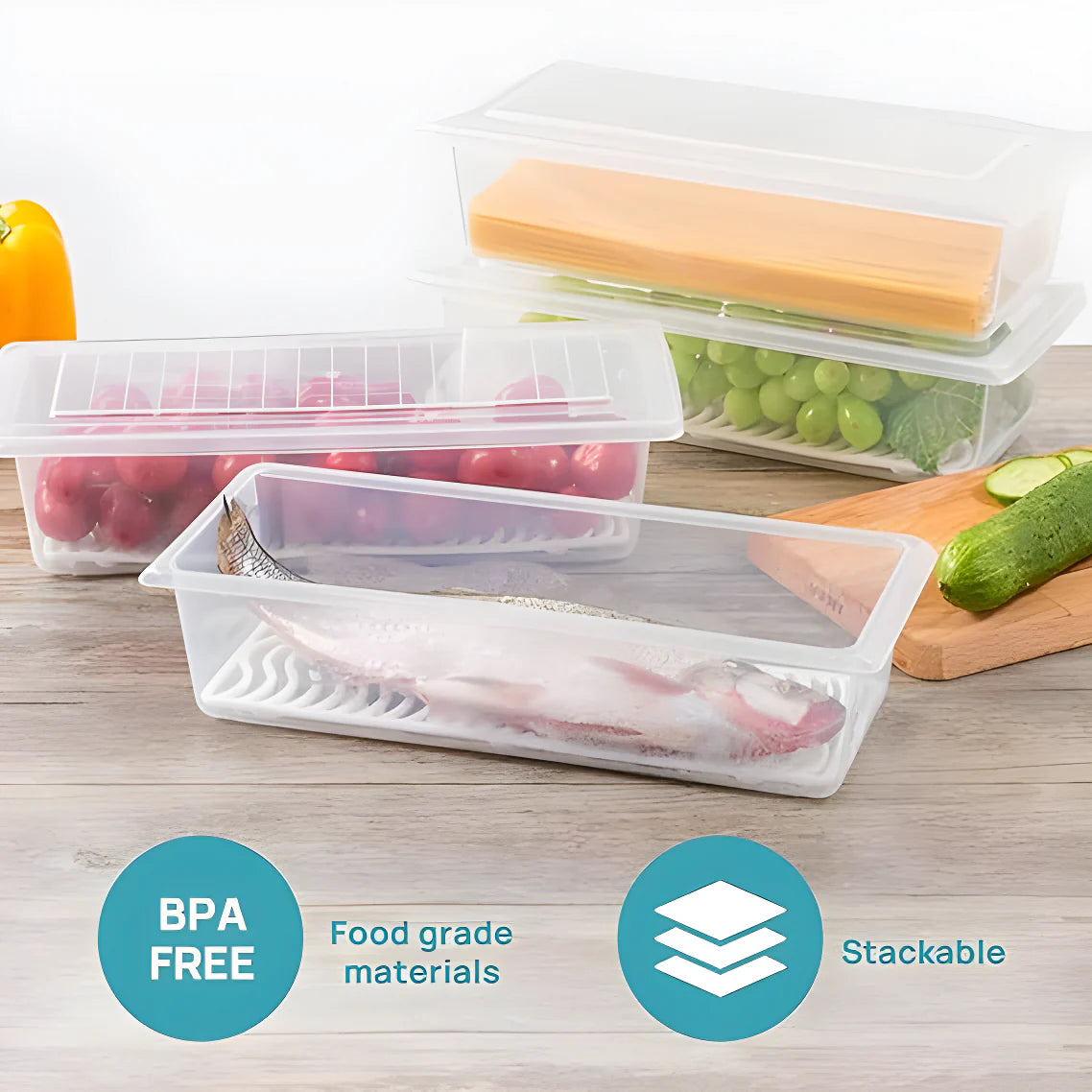 Crisp Keeper Fridge Containers Kitchenware