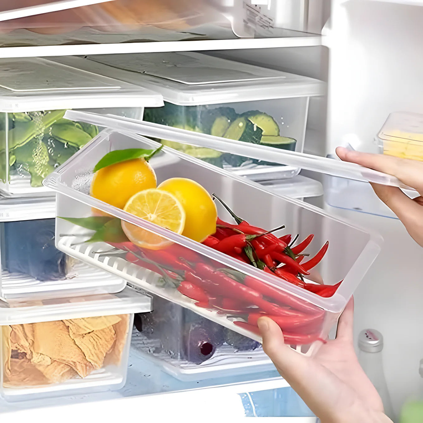 Crisp Keeper Fridge Containers Kitchenware