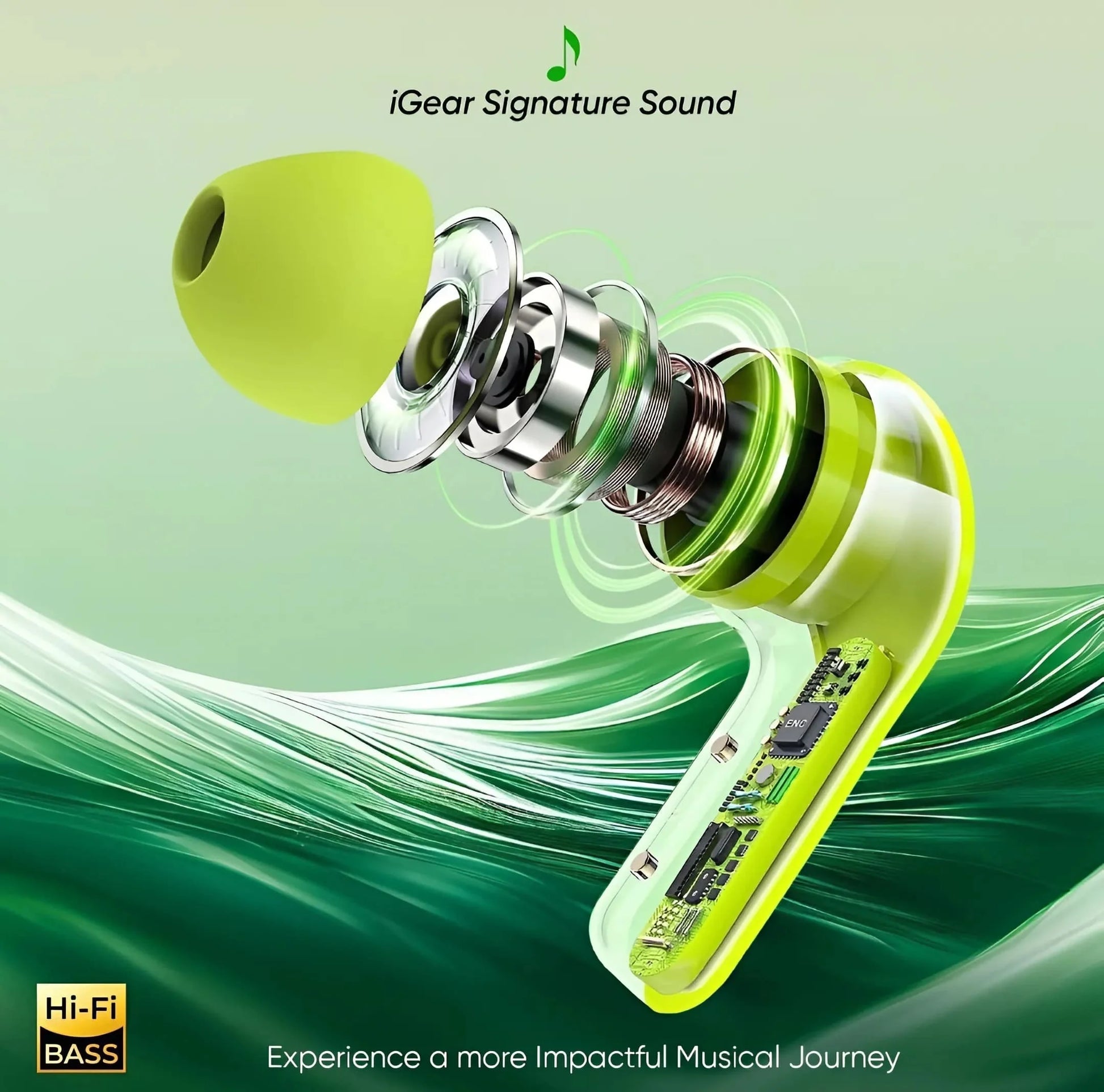 Crystal Clear LED Earbuds earbuds