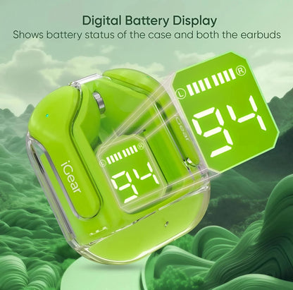 Crystal Clear LED Earbuds earbuds