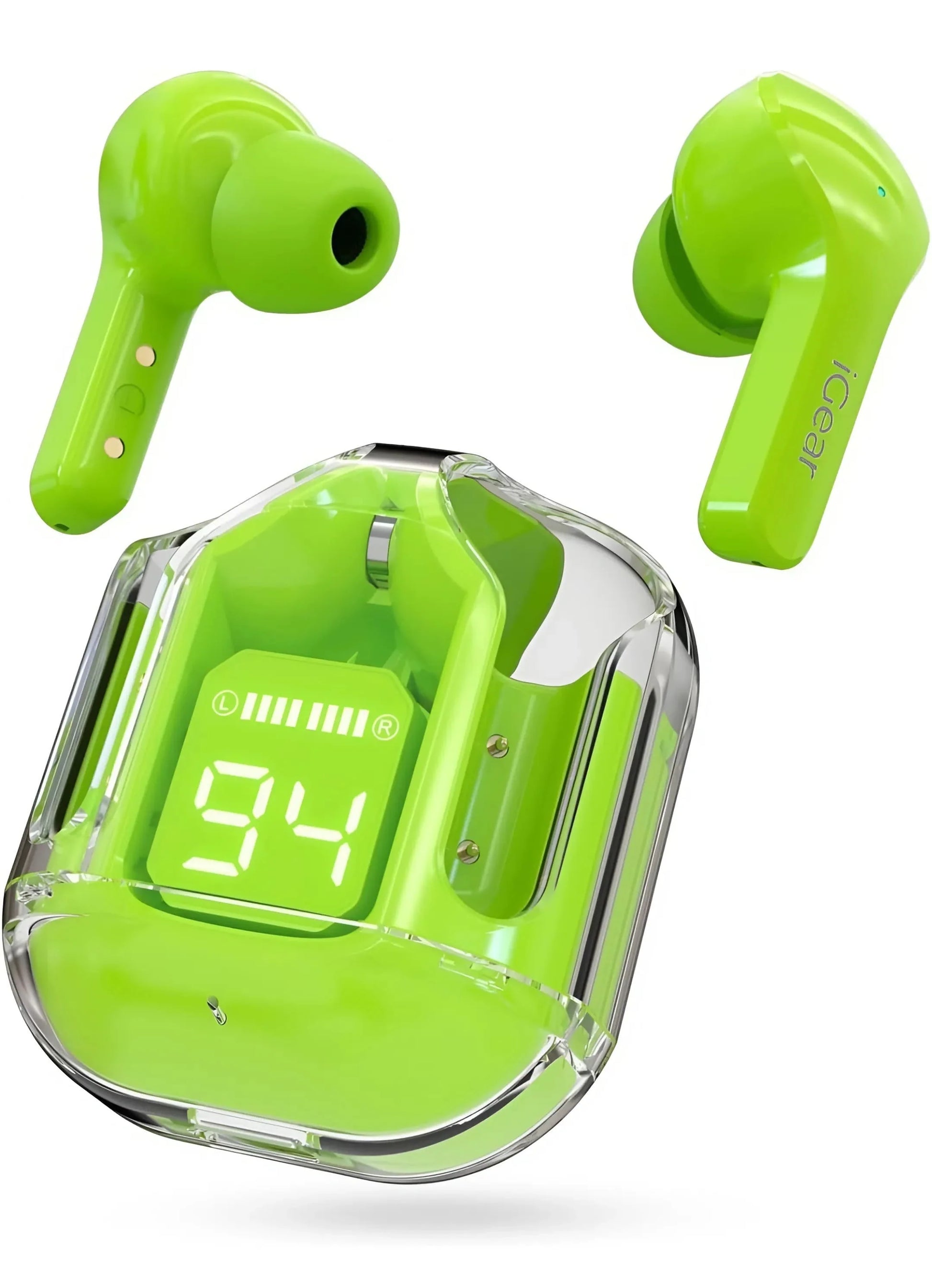 Crystal Clear LED Earbuds earbuds