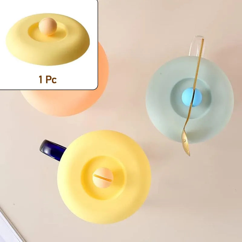 Cup Mug Lid Dust Proof Silicone Rubber Airtight Seal - Home & Kitchen