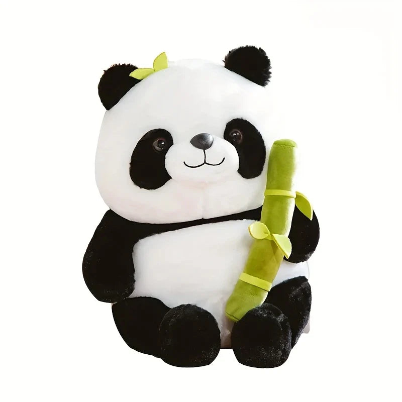 Cute Panda Plush with Bamboo toy