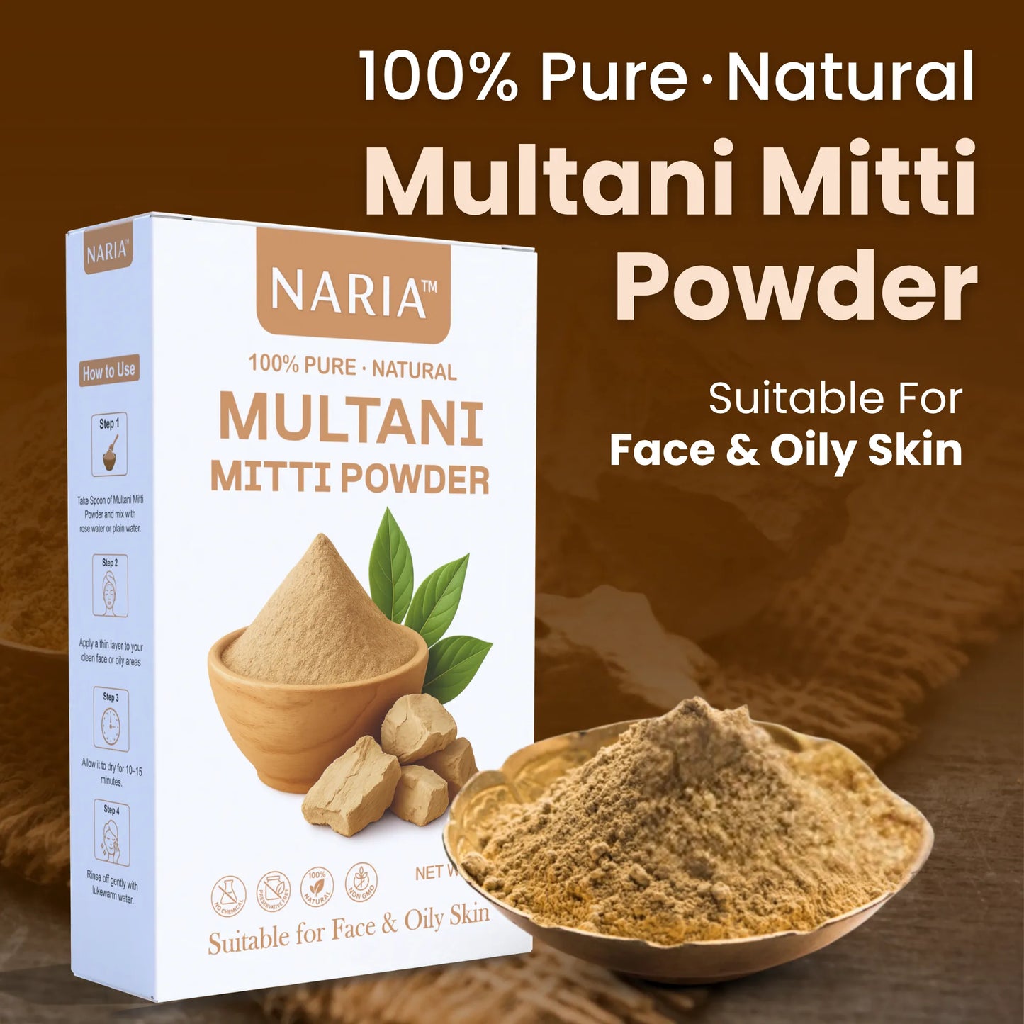 Naria Multani Mitti Powder (Pack of 2)