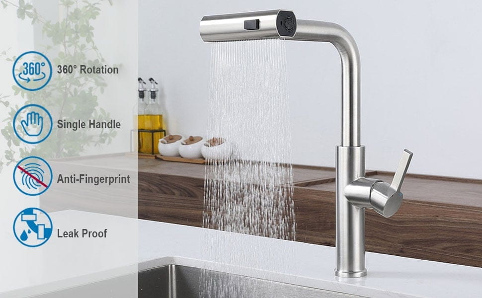 3 in 1 360 Waterfall Kitchen Faucet