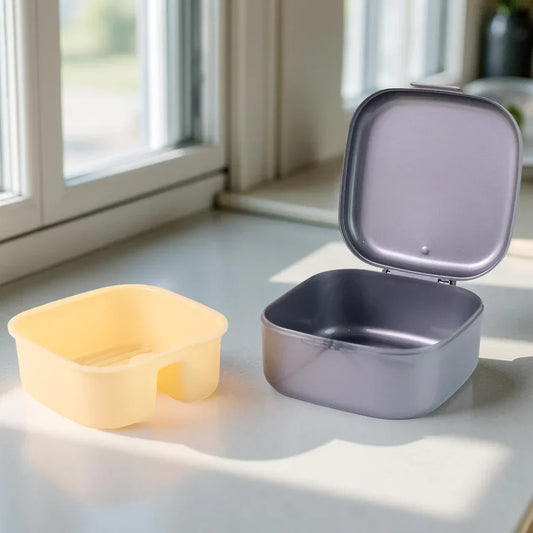 Best dental storage box – grey - denture cleaners | 2025 | fast shipping