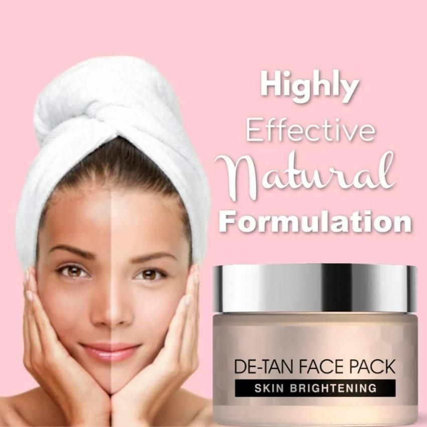 Detan Skin Brightening Face Pack (Pack of 2) Free Size