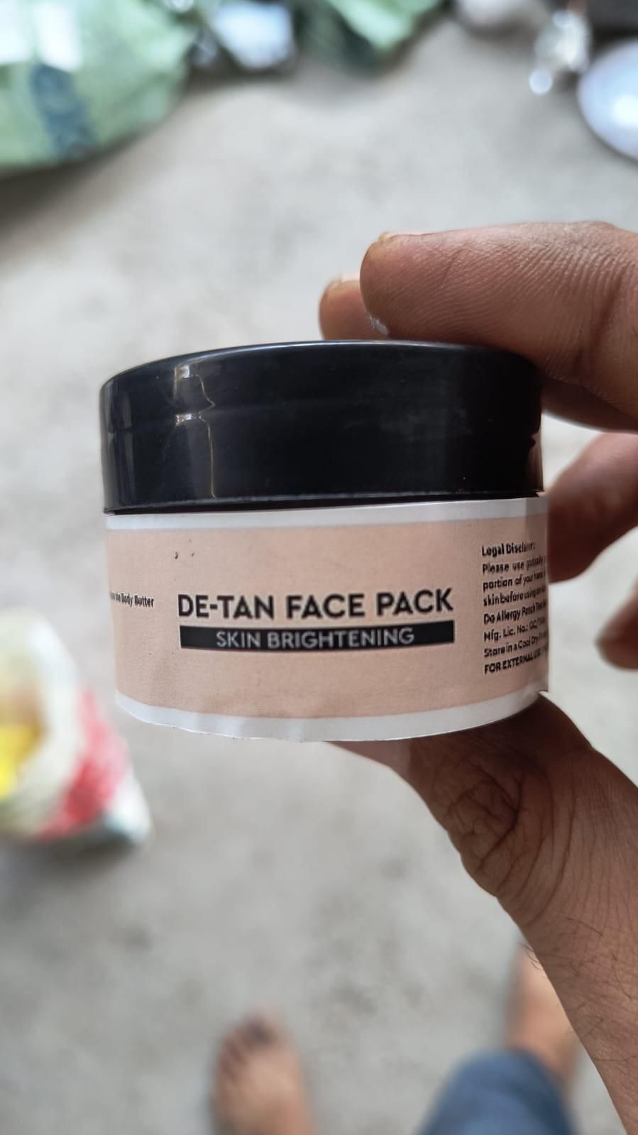 Detan Skin Brightening Face Pack (Pack of 2) Free Size