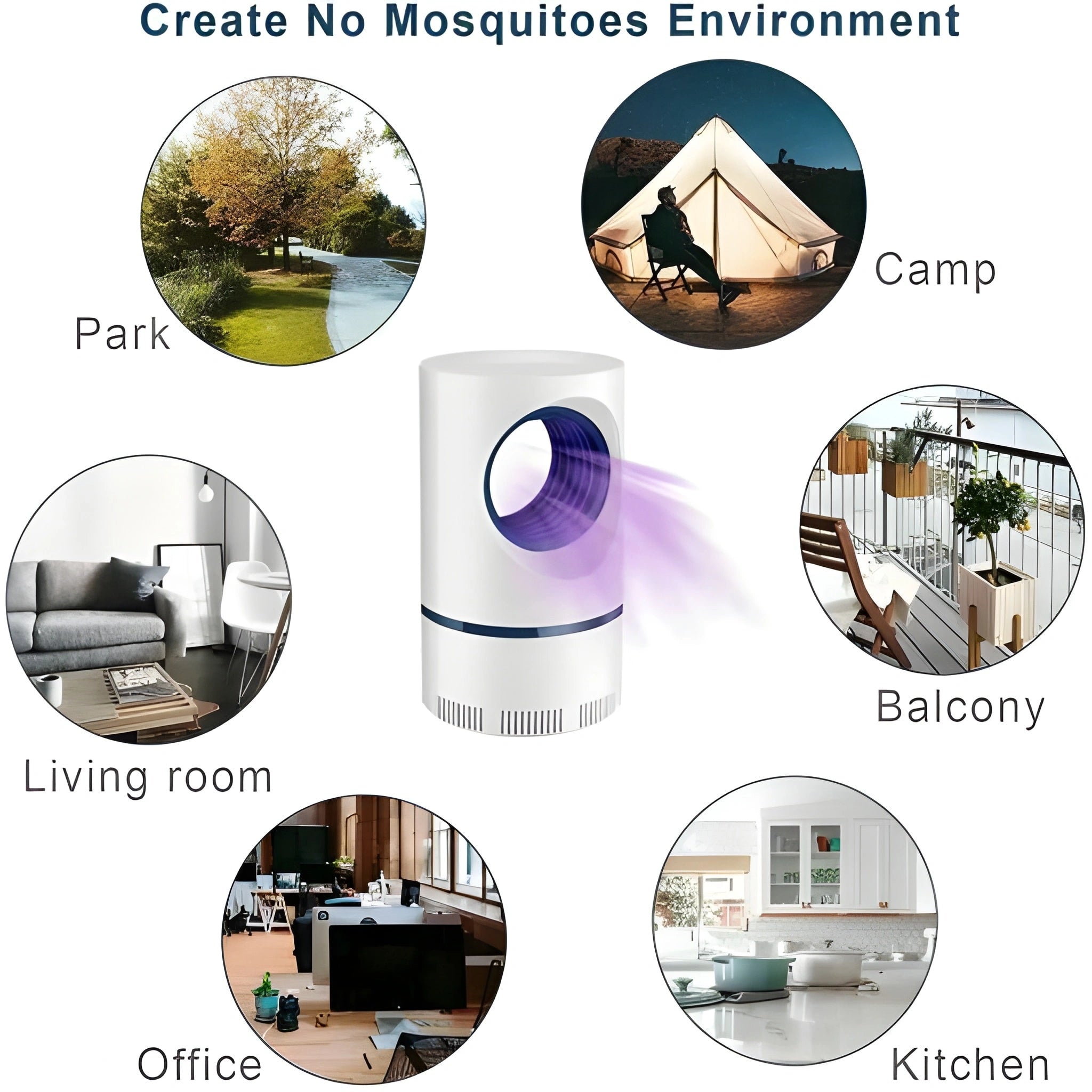 Rechargeable Insect Suction Trap