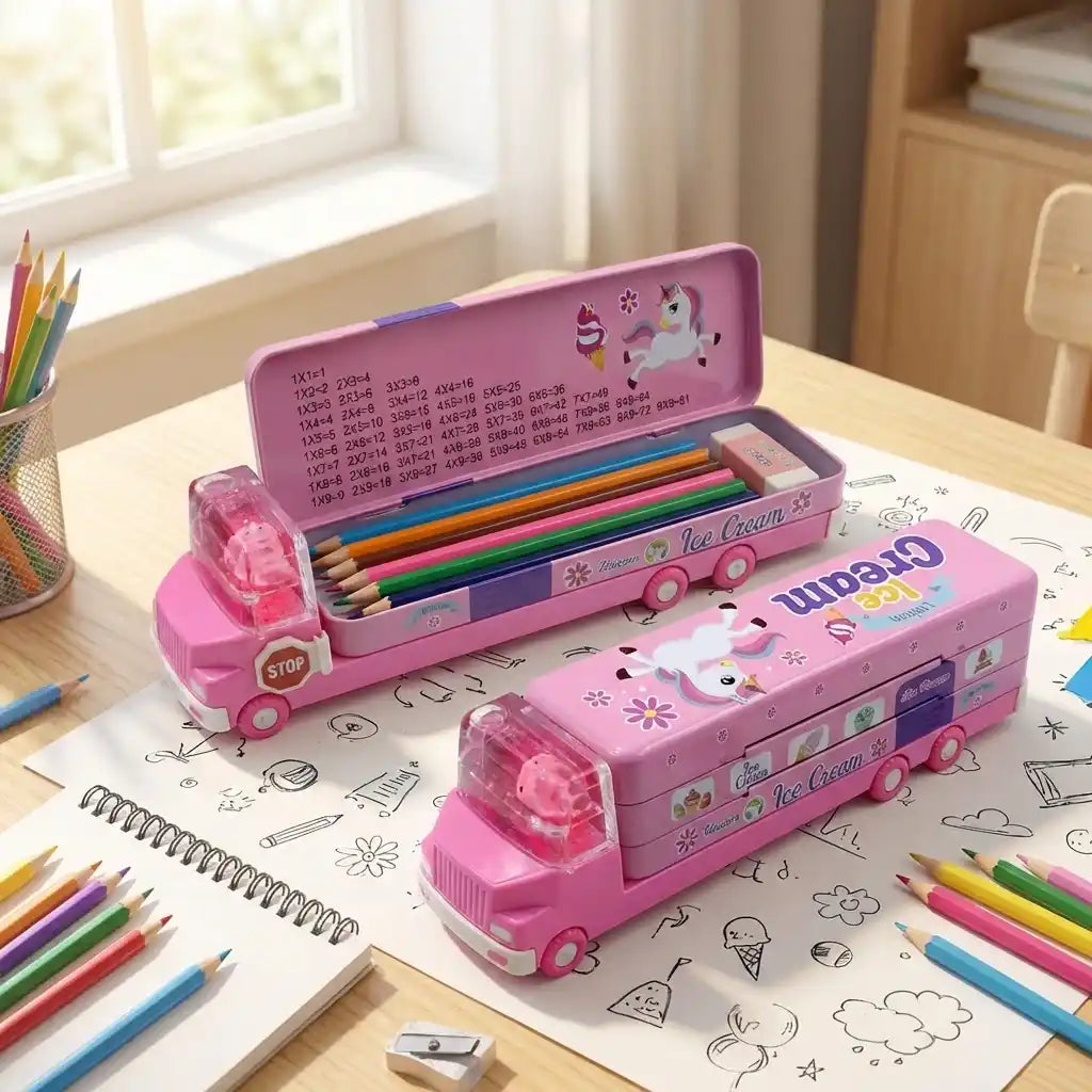 Best double decker ice cream truck pencil case - pen & cases | 2026 | fast shipping