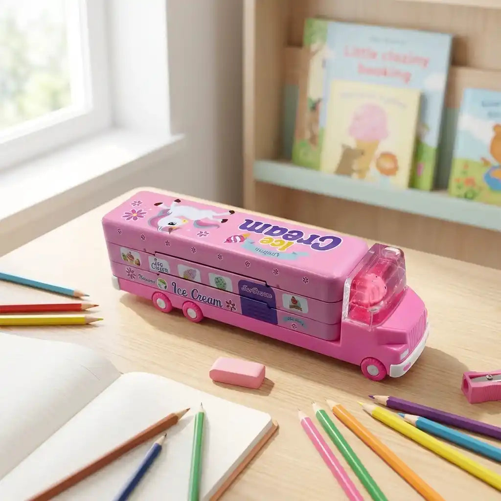 Best double decker ice cream truck pencil case - pen & cases | 2026 | fast shipping